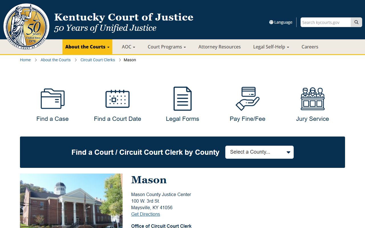 Mason County court records after jail arrest justice center source